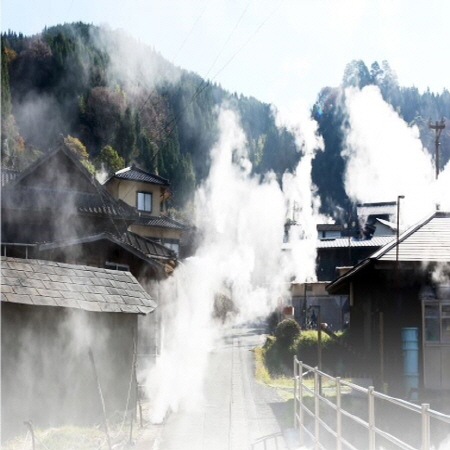 [일본] 공정한 휴일, 온천 마을 오구니와 아소산